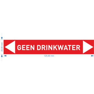 Normsigns Sticker voor waterleiding "geen drinkwater"