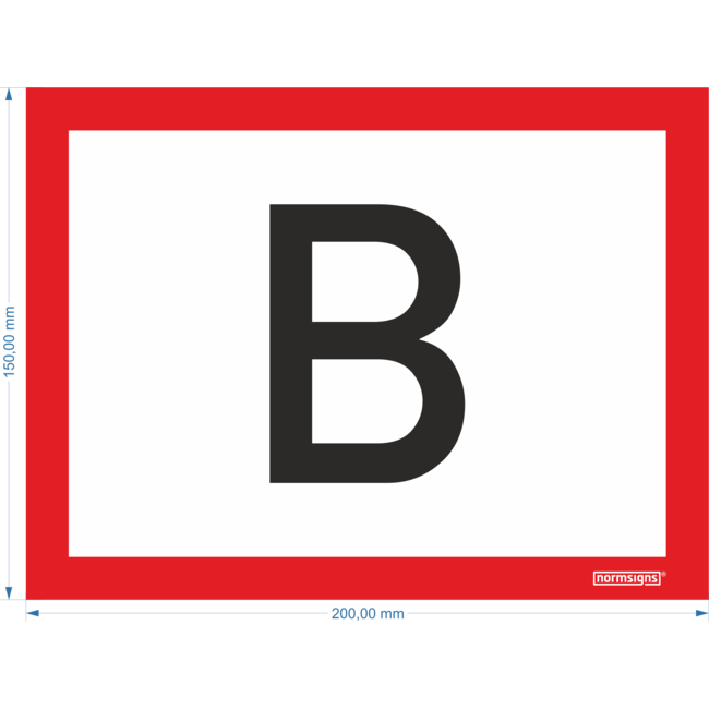 Normsigns Pictogram "B"