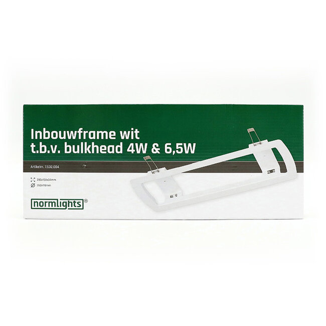 Normlights Cadre encastré pour balise Bulkhead 4&6.5W LED de secours