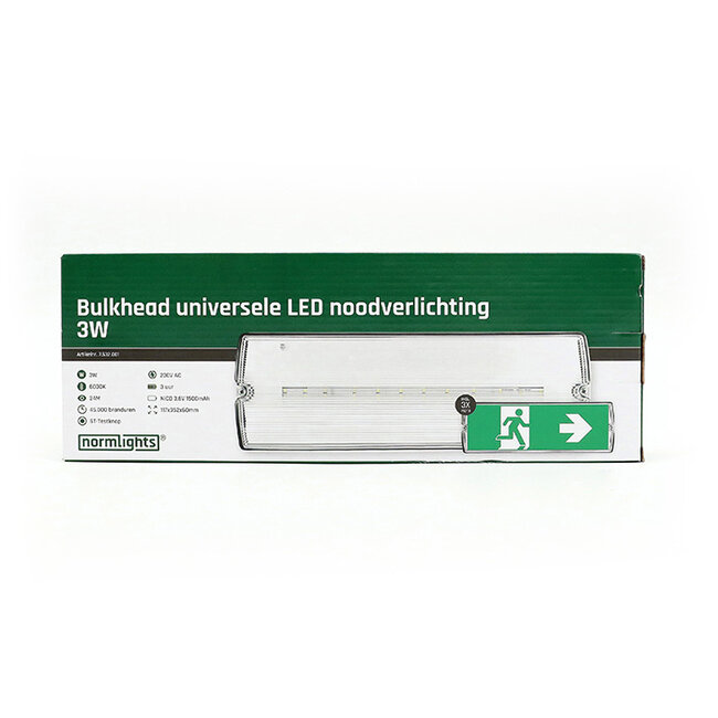 Normlights Bulkhead universal LED emergency lighting 3W