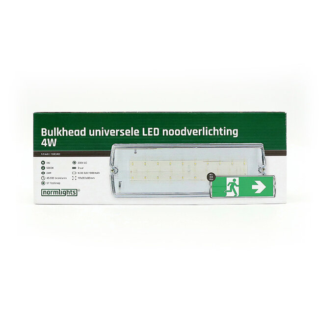 Normlights  Bulkhead universal LED emergency lighting 4W