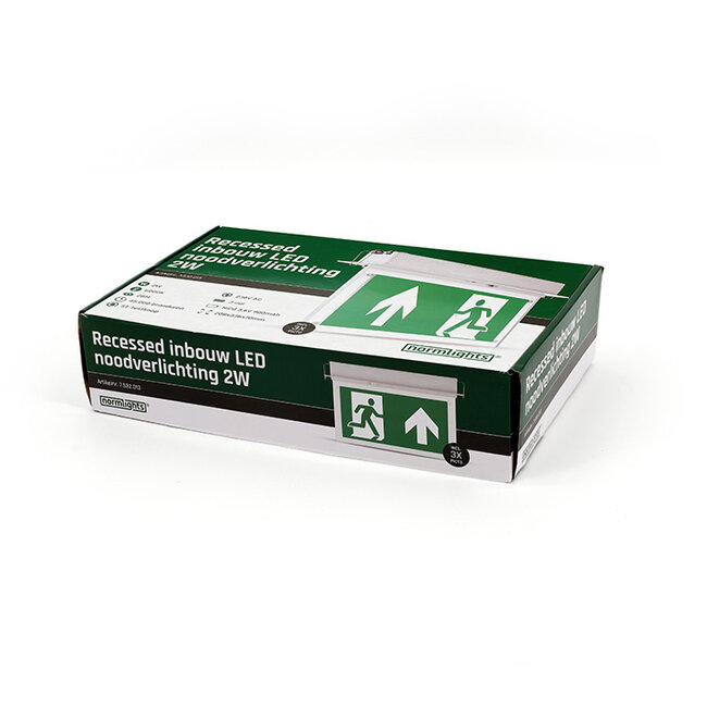 Normlights Eingelassene LED-Notbeleuchtung 2W