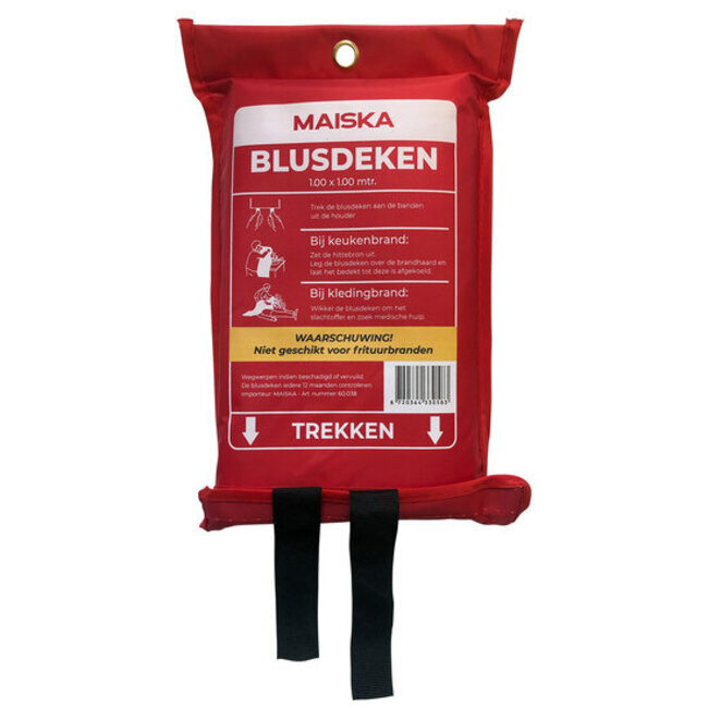 Fire blanket 1.00 x 1.00 meter softbag