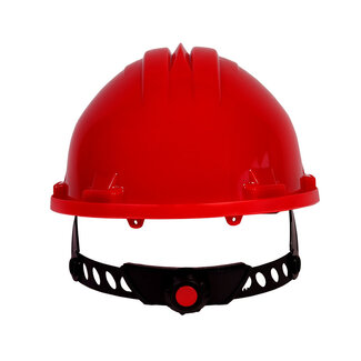 MAISKA Casco de seguridad pomo giratorio rojo