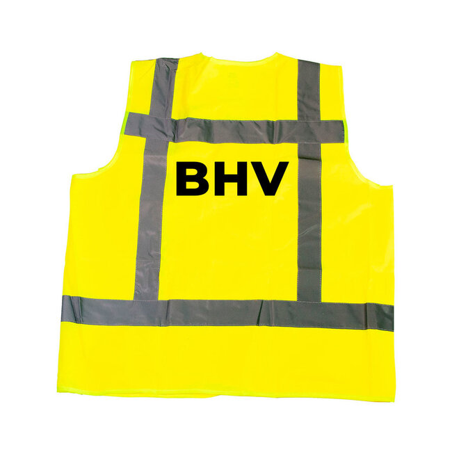 MAISKA RWS BHV Veiligheidsvestje geel achterzijde