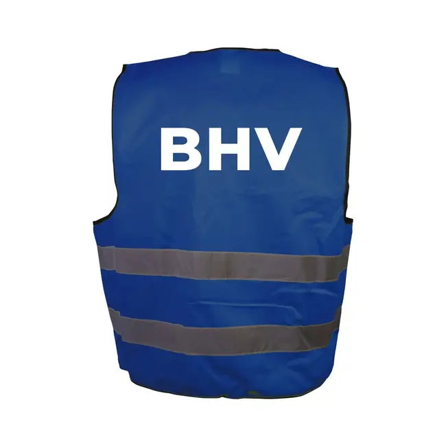 Safenorm BHV Veiligheidsvest blauw maat XL voor + achterzijde