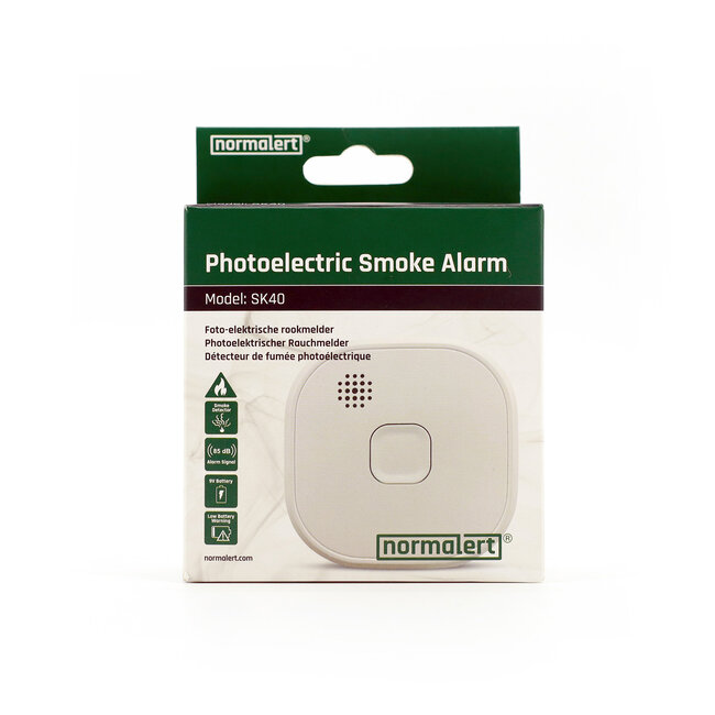Normalert Smoke detector SK-40 - 10 year battery