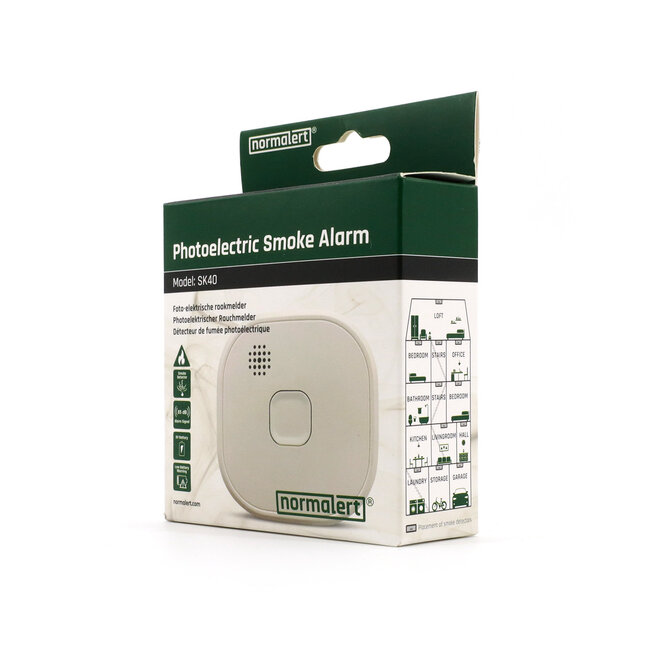 Normalert Smoke detector SK-40 - 10 year battery