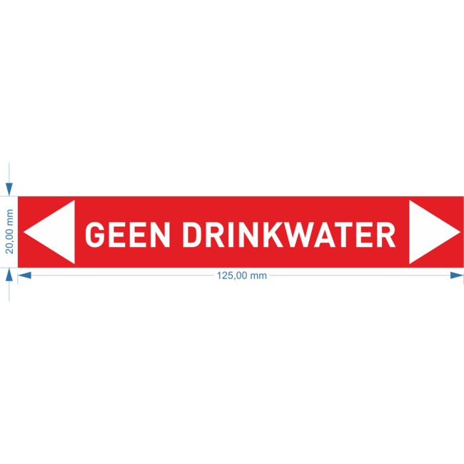 Normsigns Aufkleber für Wasserleitung "kein Trinkwasser"