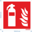 Normsigns Fire extinguisher pictogram Material: Sticker, Dimensions: 100 x 100 mm