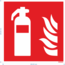 Normsigns Feuerlöscher-Piktogramm Material: Aufkleber, Maße: 150 x 150 mm