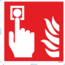 Normsigns Pictograma de sistema de alarma contra incendios Material: Adhesivo, Dimensiones: 200 x 200 mm