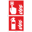 Normsigns Fire alarm/extinguisher panorama pictogram 400 x 400mm