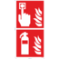 Normsigns Fire alarm/extinguisher panorama pictogram 400 x 400mm