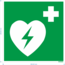 Normsigns Pictogram AED Materiaal: Sticker, Afmeting: 150 x 150 mm