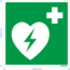 Normsigns AED (Automated External Defibrillator) pictogram Material: Photoluminescent, Dimensions: 200 x 200 mm