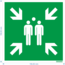 Normsigns Pictograma punto de encuentro Material: Fotoluminiscente, Dimensiones: 150 x 150 mm