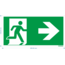 Normsigns Emergency exit pictogram right Material: PVC, Dimensions: 200 x 400 mm