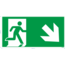 Normsigns Emergency exit pictogram bottom right Material: Sticker, Dimensions: 200 x 400 mm