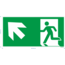 Normsigns Emergency exit pictogram top left Material: Photoluminescent, Dimensions: 150 x 300 mm