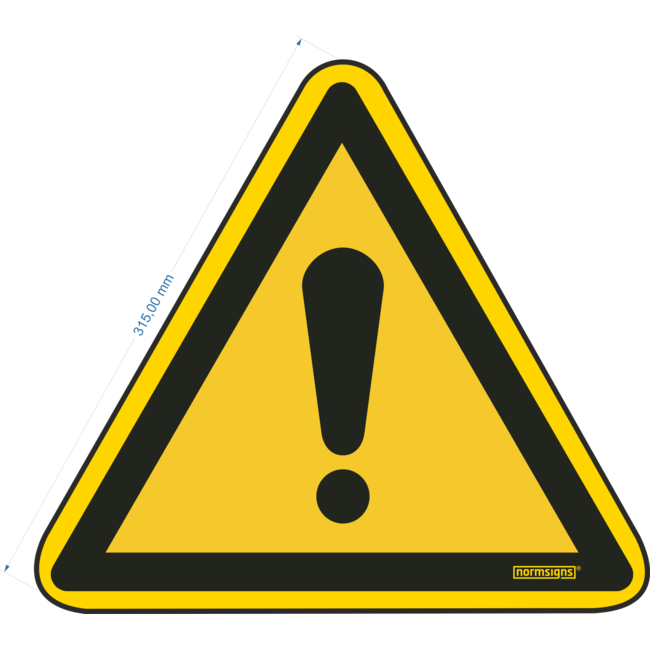 Normsigns Hazard pictogram Material: Sticker, Dimensions: 315 mm