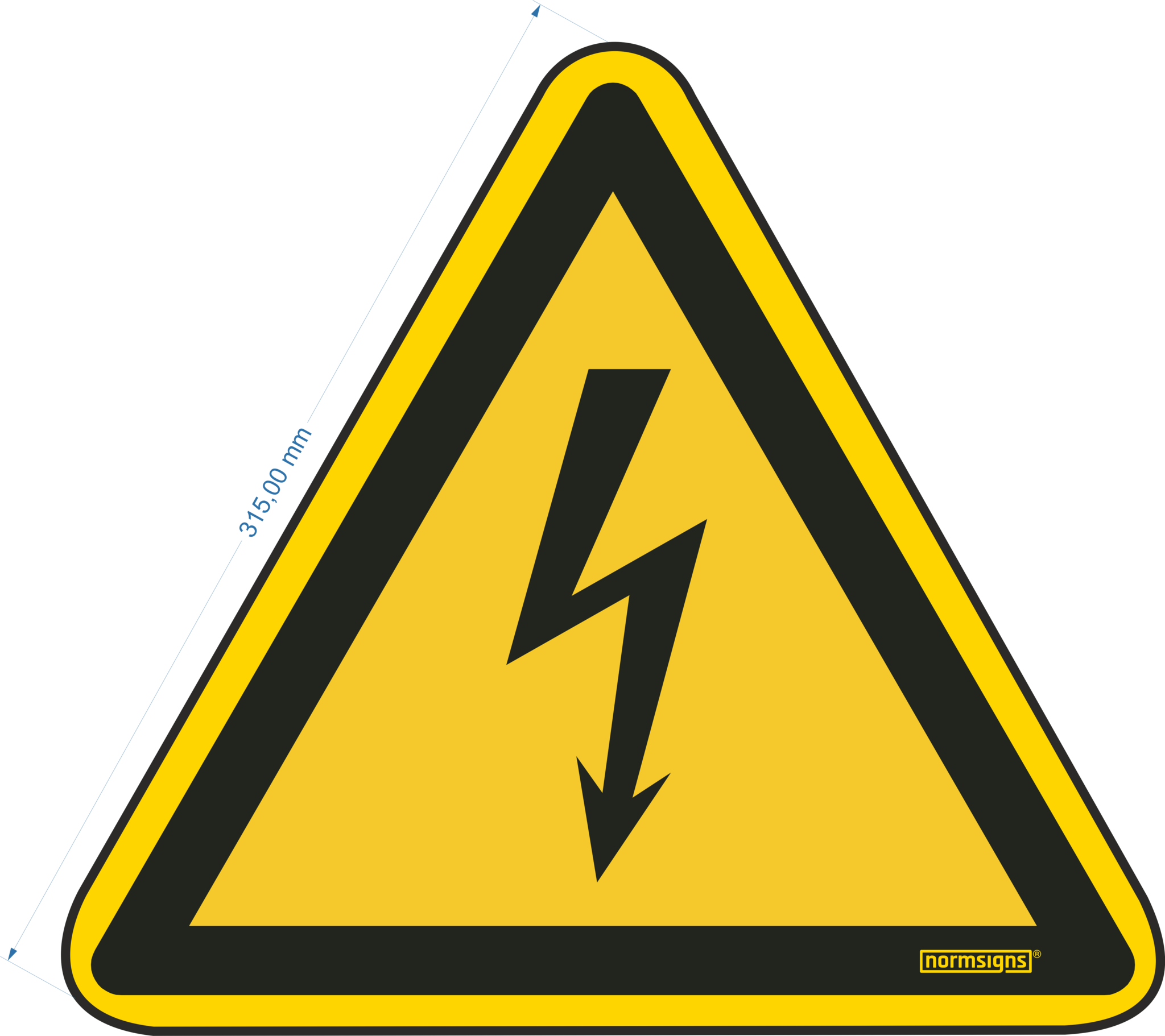 Electrical Pictrogram Electricity pictogram - Various sizes and materials available - Senska ...