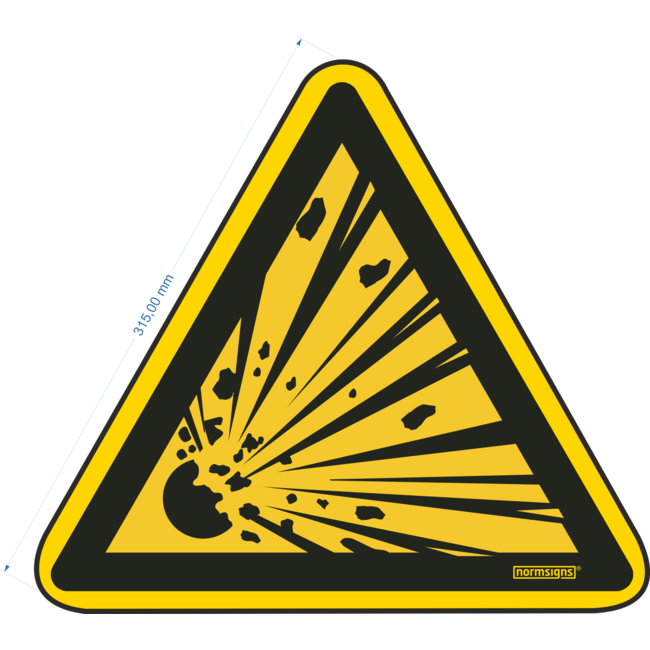 Normsigns Pictograma para sustancias explosivas Material: Adhesivo, Tamaño: 100 mm