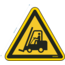Normsigns Pictogram for danger from forklifts/transport vehicles Material: PVC, Dimensions: 100 mm