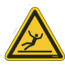 Normsigns Pictogram for slip hazard Material: Sticker, Size: 100 mm