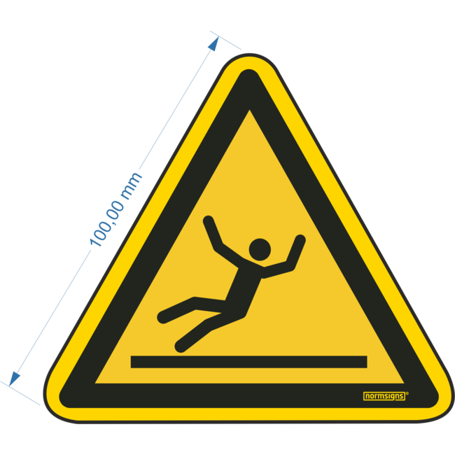 Normsigns Pictogram for slip hazard Material: PVC, Dimensions: 100 mm