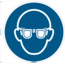 Normsigns Eye protection required pictogram Material: Sticker, Dimensions: 200 mm