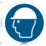 Normsigns Safety helmet required pictogram Material: Sticker, Size: 100 mm