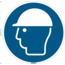 Normsigns Safety helmet required pictogram Material: PVC, Dimensions: 100 mm