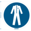 Normsigns Pictogram veiligheidskleding verplicht  Materiaal: PVC, Afmeting: 100 mm
