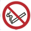 Normsigns Pictogram verboden te roken  Materiaal: PVC, Afmeting: 200 mm