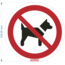 Normsigns Pictograma prohibido el paso a perros Material: PVC, Dimensiones: 100 mm