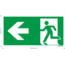 Normsigns Emergency exit pictogram left Material: Sticker, Dimensions: 100 x 200 mm