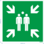 Normsigns Sammelplatz-Piktogramm Material: PVC, Maße: 300 x 300 mm