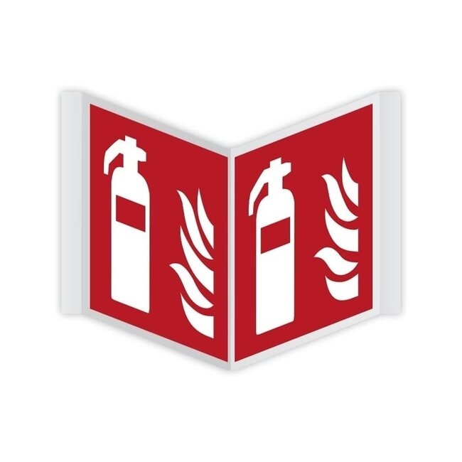 Normsigns Fire extinguisher panorama pictogram Material: PVC, Dimensions: 150 x 150 mm