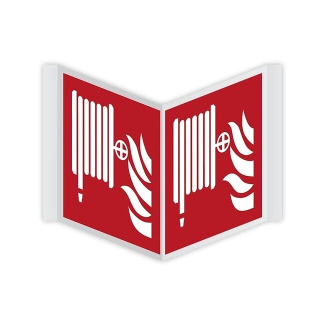 Normsigns Piktogramm Brandschlauchhaspel Panorama Material: PVC, Maße: 200 x 200 mm