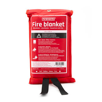 Firenorm Feuerlöschdecke 1,20 x 1,80 Meter Hartschale