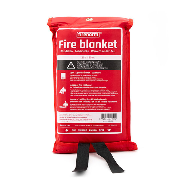 Firenorm Fire blanket 1.20 x 1.80 meter softbag