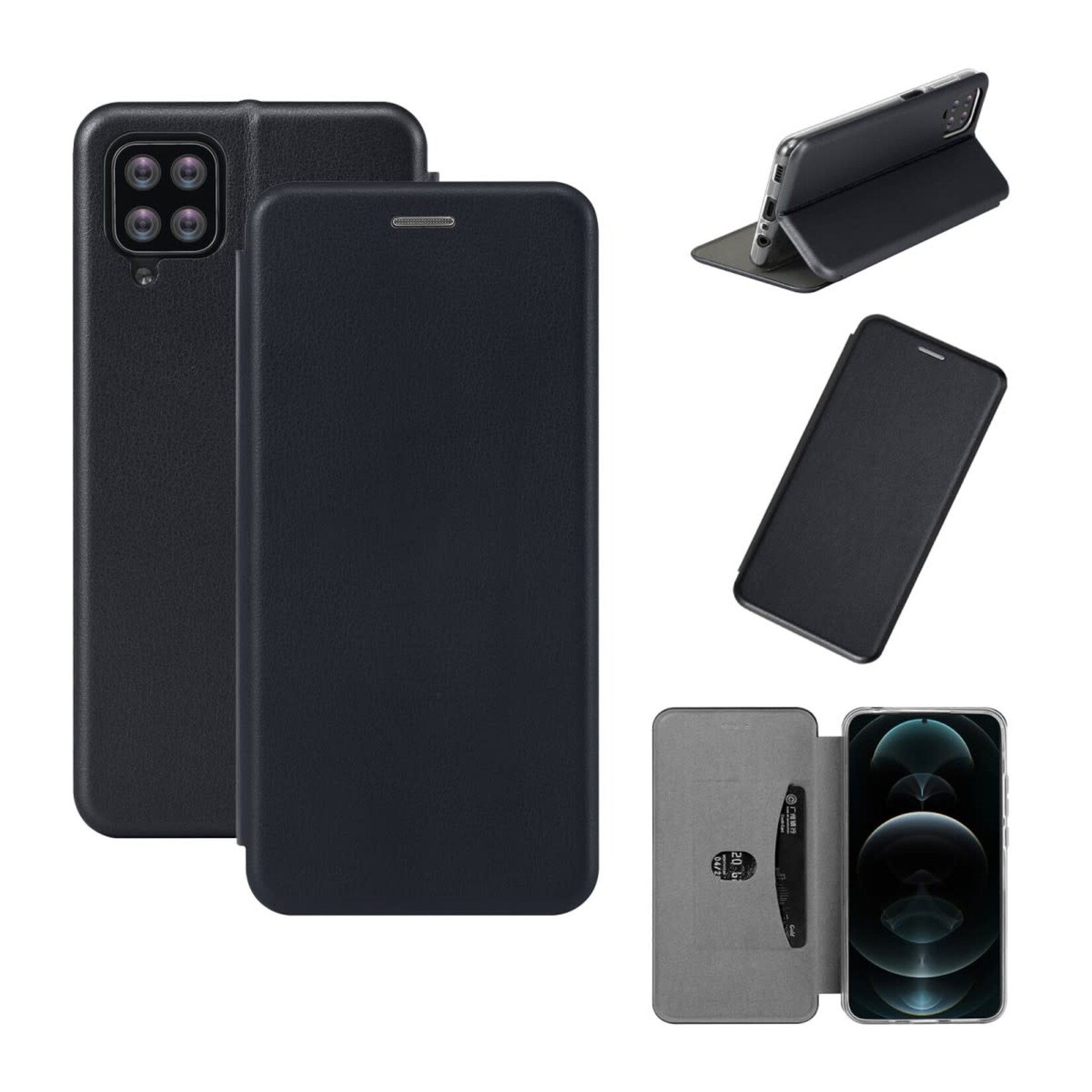 Samsung Slim Folio Wallet Case - Samsung A34 - Zwart