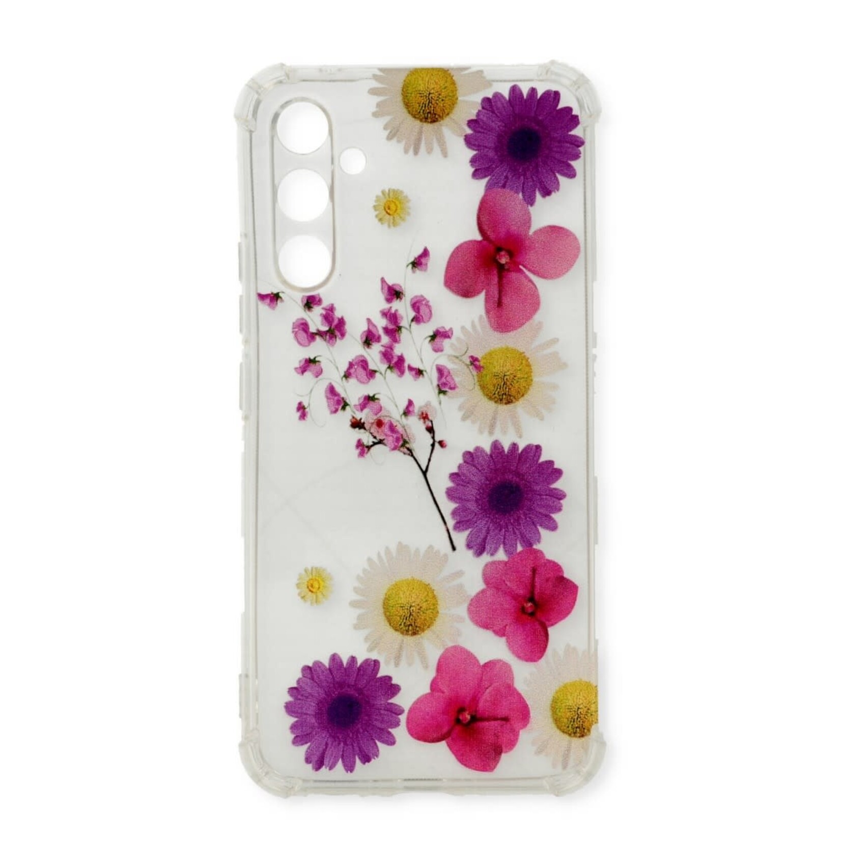 Samsung Printed Anti Shock Backcover - Samsung A34 - Roze-Paars