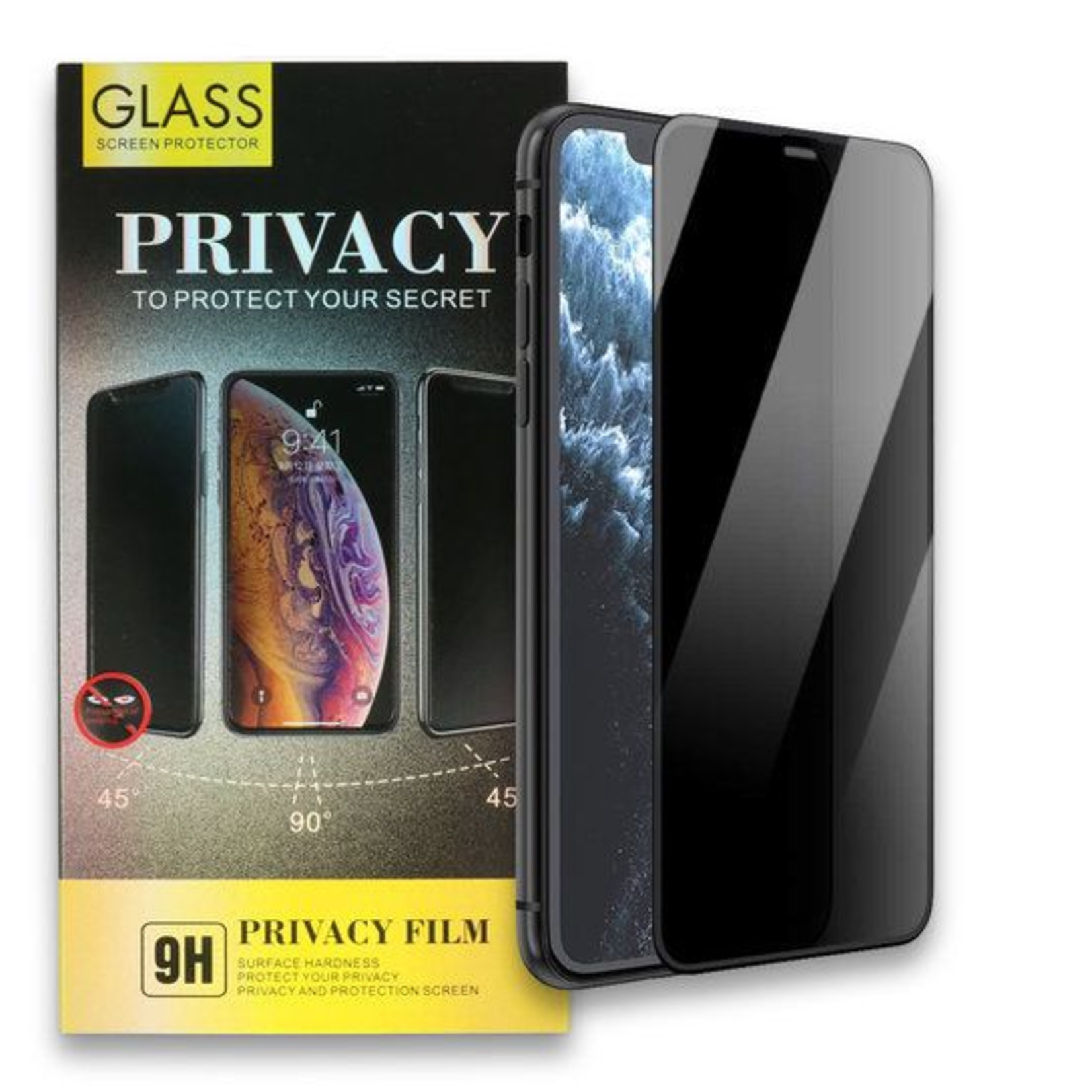 Fullscreen Privacy Tempered Glass - iPhone 15 Pro Max