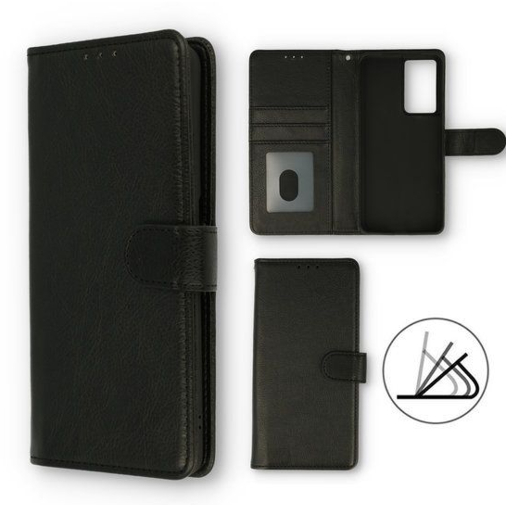 High Quality Bookcase  - iPhone 7 Plus/8 Plus - Zwart