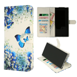 iPhone 15 Pro Max - Bookcase Print - Vlinder Blauw