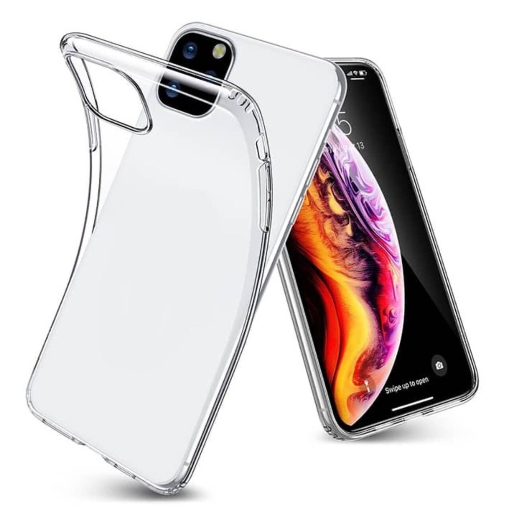 Apple HQ Silicone Case Transparant For iPhone 12 Pro