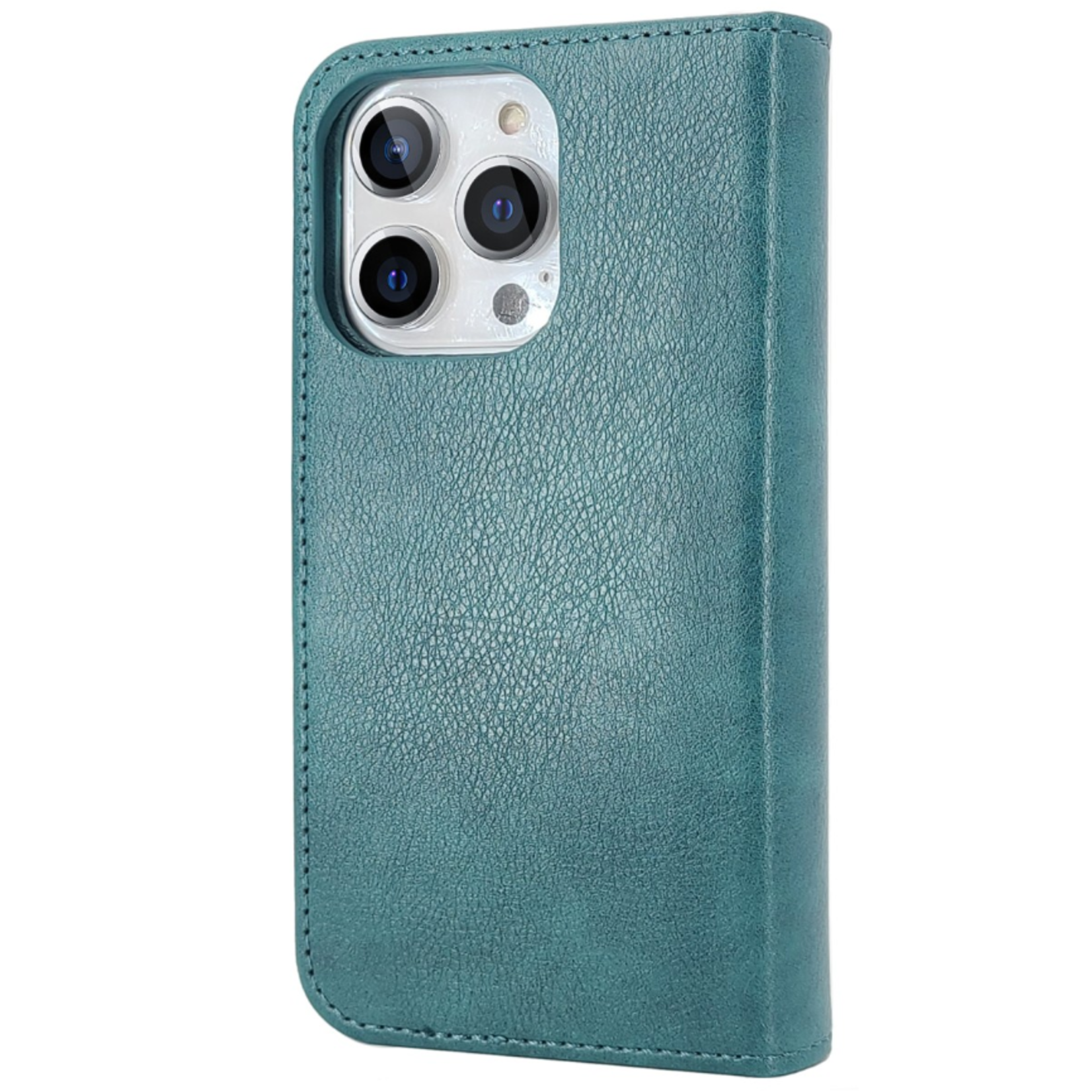 Multiple Pockets Magnetic 2-in-1 Wallet - iPhone 15 Pro - Groen