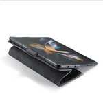 Casemania Suede Luxe Wallet Case - Samsung Z Fold 5 - Zwart
